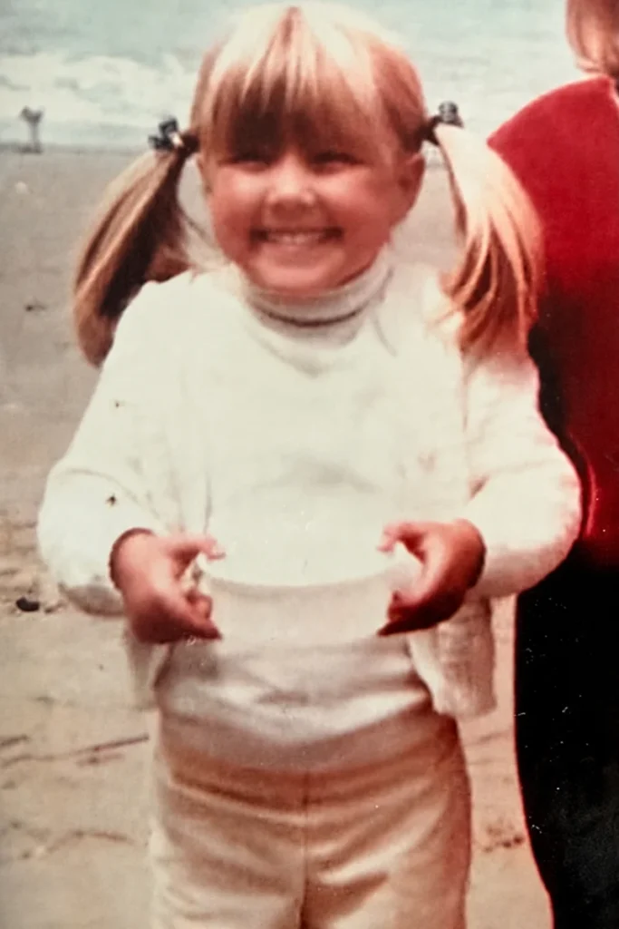Rebecca, co-owner of Sunshine Mini School, as a young girl